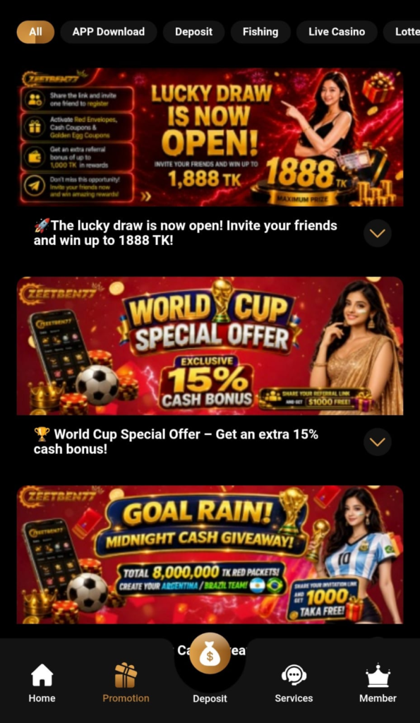 zeetbin77 bonuses